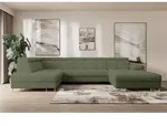 ALTDECOR Ecksofa - COMA U - 345x203x79 - Gr&uuml;n Corner Sofa Eckcouch Couch...