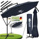 tillvex Sonnenschirm Navy-Blau &Oslash; 300 cm Ampelschirm Gartenschirm Marktschirm...