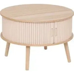 Couchtisch 2 t&uuml;ren "nysos" beige 60x60x40,7cm - Atmosphera cr&eacute;ateur...