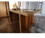 MASSIVMOEBEL24 Esstisch Sheesham 200x100x76 walnuss lackiert DUKE #101 -...