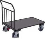 VARIOfit Schiebeb&uuml;gelwagen 400kg Tragkraft mit senkrechten Rohren 1200x700mm