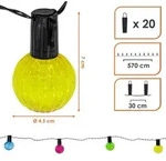 1.01 Solar Lichterkette mit 20 Birnen - L&auml;nge ca. 570 cm - LED Party...