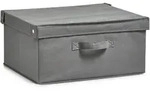 Zeller Aufbewahrungsbox mit Deckel, faltbar, grau, 41 x 35 x 20 cm, 14606 - Grau