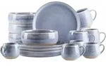M&auml;ser Fr&uuml;hst&uuml;ck Set, Steinzeug , Aquata - Blau