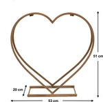 Kaminholzregal Innen Metall Herz Kaminholzst&auml;nder 2013221 M 53 cm Holzkorb