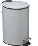 5Five Treteimer - dunkelgrau - Metall - 3L - 23 cm - soft close - Grau