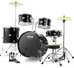 VEVOR Schlagzeug, 5-teilig, Drum in voller Gr&ouml;&szlig;e mit Bass-Toms, Snare,
