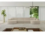 ALTDECOR Ecksofa - MARI-U2 - 388x171x79,5 - Dunkelbeige Corner Sofa Eckcouch...