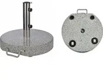Schirmst&auml;nder aus Granit - ca. 30kg - Grau/Silber