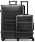 Redolz Pro Aluminium 4 Rollen Kofferset 2-teilig - Schwarz