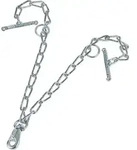 Kerbl Kettenteil doppelt, mit Karabiner und Knebel, 6 mm