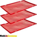 3x Deckel Eurobox 40 x 60 cm Deckel Fleischerkiste 40 x 60 cm Deckel...