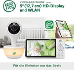 LeapFrog LF815HD Smart Video-Babyphone mit 5 Zoll HD-Farbdisplay, WLAN,