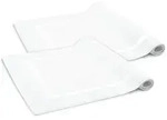 2er Set Badevorlagen, 100% Baumwolle, 50x80 cm, wei&szlig; - Wei&szlig;