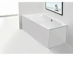 Hoesch Thasos Glasverkleidung Eckvariante f&uuml;r Badewanne (3747) wei&szlig; -...