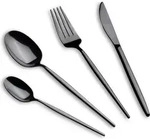 Berlinger Haus Besteckset 24 Teile Edelstahl Schwarz - Schwarz