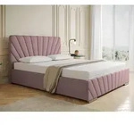 Polsterbett RAY - Komfortbett mit Stauraum, Doppelbett, Rosa, 160x200cm,