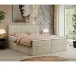 MKS MEBLE Boxspringbett 180x200 mit Bettkasten und Matratze H4, Polsterbett...