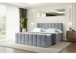 ALTDECOR Boxspringbett mit Fu&szlig;teil, H3 Matratze und Topper - 200x200 cm -...