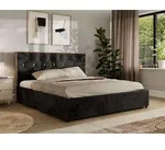 MKS MEBLE LARINO CLASSIC Polsterbett 160x200 mit Bettkasten & Stauraum, inkl.