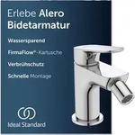 Ideal Standard Alero Bidetarmatur, mit Ablauf, wassersparend &ndash; Chrom