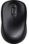 Trust Yvi+, Beidh&auml;ndig, Optisch, RF Wireless, 1600 DPI, Schwarz - Schwarz