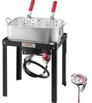 VEVOR Fischfritteuse, Fl&uuml;gelfritteuse, Propan-Fischfritteusen-Set, 13,27 l,...