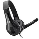 CANYON Headset CHSU-1, leicht, USB-Anschluss, schwarz - Schwarz