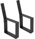 ML-Design 2 St&uuml;ck Bankbeine aus Stahl massiv, 40x78,5 cm, Schwarz, Bankgestell...