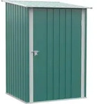 Outsunny Ger&auml;tehaus Metall, Pultdach, Abschlie&szlig;bare T&uuml;r, 100x103x160 cm,...
