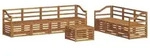vidaXL Sofagarnituren 8 pcs Natur Massivholz Akazie - Braun