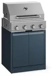 Klarstein WaldChef Gasgrill 50 mbar &ndash; 4 Brenner BBQ Grill 12800 W, Edelstahl,