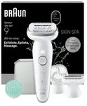 Braun Silk&middot;&eacute;pil 9 SkinSpa, Epilierer Damen, Farbe:Wei&szlig; - Wei&szlig;