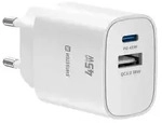 Swissten, USB-C Ladeger&auml;t 45W Power Delivery und USB-A Quick Charge 3.0 18W,...