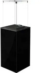 Terrassenheizer Patio Mini Glas schwarz manuelle Steuerung 8,2kW - Schwarz