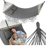 Outtec&reg; H&auml;ngematte mit 2 Kissen - 200x150 cm, bis 220kg - Boho Hammock f&uuml;r