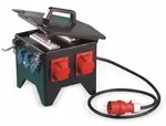 PCE Stromverteiler, Spitz, 2x CEE 16A & 32A, 4x Schutzkontakt-Steckdose