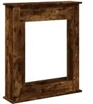 vidaXL Kaminumrandung R&auml;uchereiche 75x20x87,5 cm Holzwerkstoff
