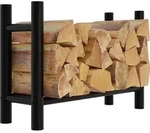 CLP Kaminholzst&auml;nder Medya schwarz 30x80x60 cm rund - Schwarz