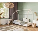 Hausbett Kinderbett 90x200 cm Bett mit Lattenrost Bed Kinder Jugendbett...
