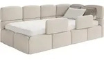 Selsey Cloudy &ndash; Kinderbett 120 cm, Bettkasten, 2x Rausfallschutz, Chenille,...