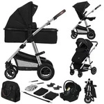 Lionelo Amber - Kombikinderwagen 3 in 1 - Set sportlicher, Sitz, fester...