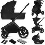 Lionelo Freya 3in1 Kombikinderwagen Set mit Babyschale i-Size, Babywanne &...