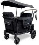 Wonderfold L4 Quad-Kinderwagen f&uuml;r 4 Kinder / Bollerwagen, Wonderfold:Black