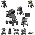 Moni Kombikinderwagen 2 in 1 Thira Babywanne, umbaubar, Sportsitz,...