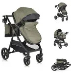 Moni Kinderwagen 2 in 1 Tokyo 22 kg umbaubar Wickeltasche Sto&szlig;d&auml;mpfer klappbar