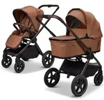 Moon Gio Fold Air Kombikinderwagen / 2in1 Kinderwagen, Farbe/Dessin:Cognac