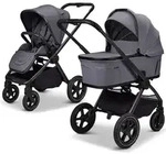 Moon Gio Fold Air Kombikinderwagen / 2in1 Kinderwagen, Farbe/Dessin:Graphite
