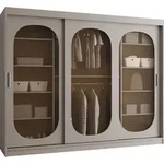 MIRJAN24 Kleiderschrank Bahrajn 250, Schwebet&uuml;renschrank, Garderobe (Farbe: