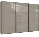 Schwebet&uuml;renschrank Kleiderschrank 300 cm Vollausstattung Glasfront in...